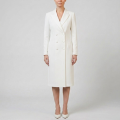 Women's Double-Breasted Blazer Dress – Notch Lapel