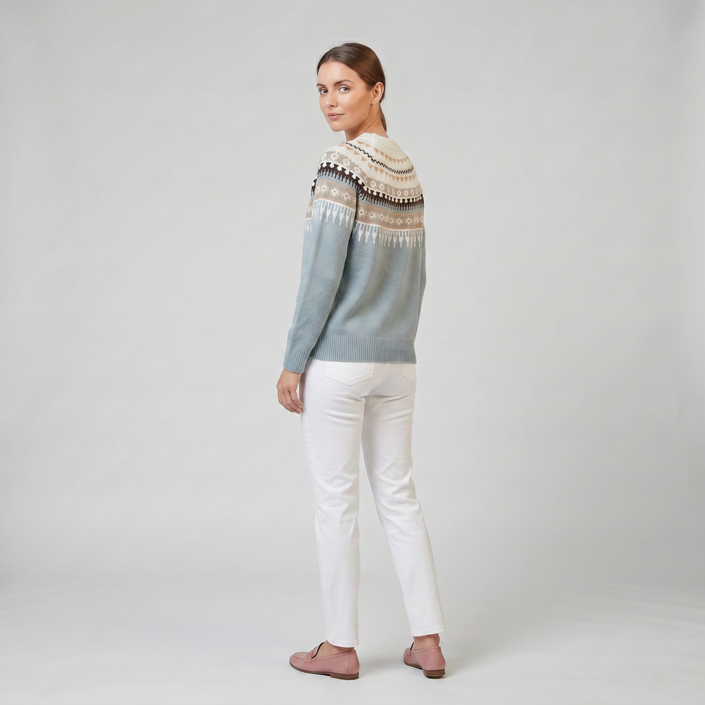 Women's Fair Isle Sweater – Crew Neck