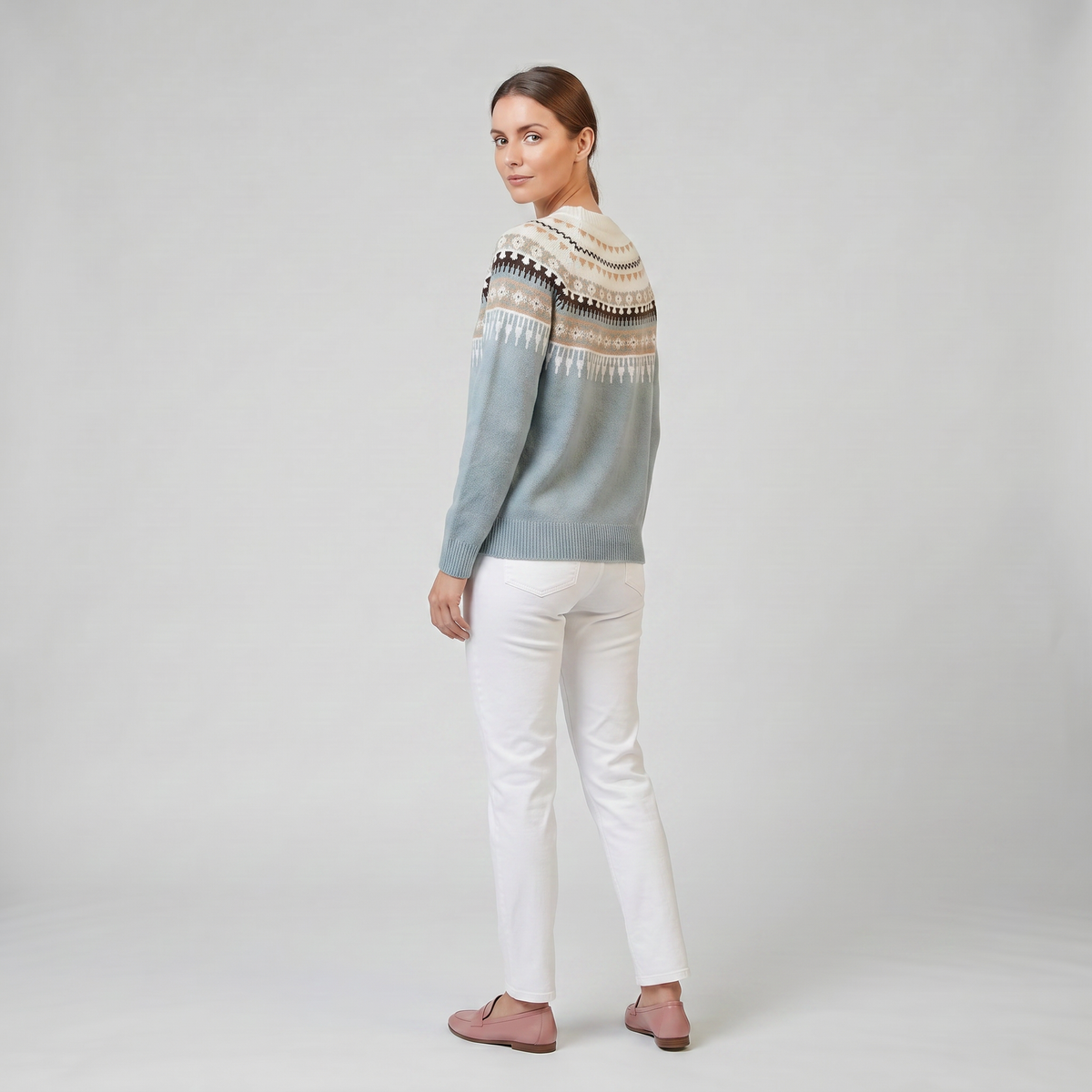 Women's Fair Isle Sweater – Crew Neck