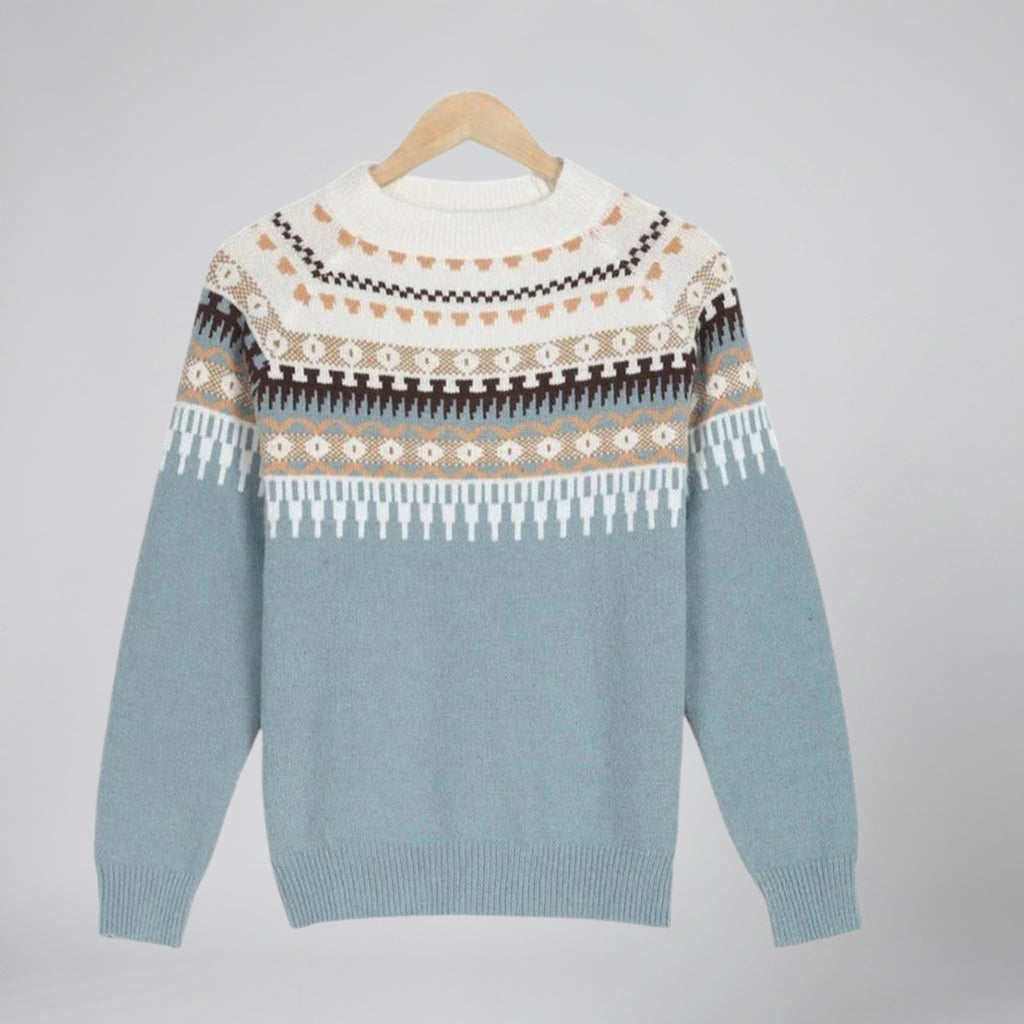 Women's Fair Isle Sweater – Crew Neck