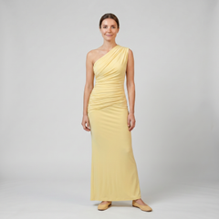 Women's One-Shoulder Maxi Dress, Ruched