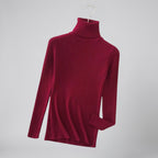 Women's Cashmere Turtleneck Sweater – Ribbed