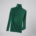 Women's Cashmere Turtleneck Sweater – Ribbed