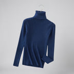 Women's Cashmere Turtleneck Sweater – Ribbed