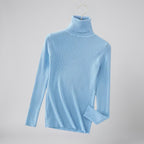 Women's Cashmere Turtleneck Sweater – Ribbed